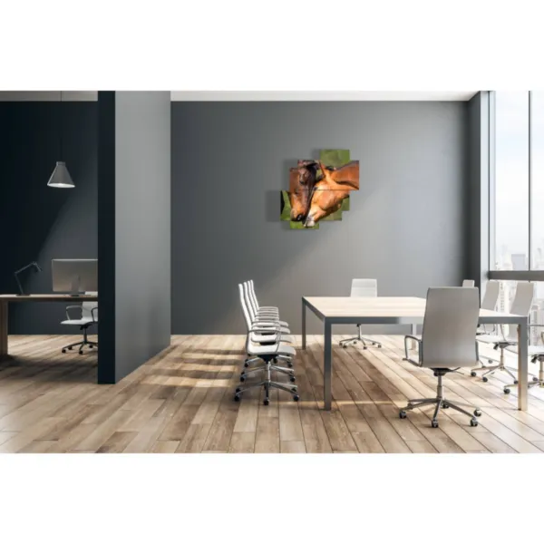 Cuadros de caballos en cortejo