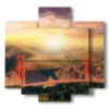 bild des fotos bruecke von san francisco - version: 5 pannelli 89x85cm