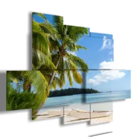 mare quadro Caraibi in un'isola solitaria