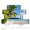 mar caribe en una isla solitaria - version: 10 pannelli 171x127cm
