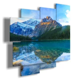 tableaux avec des lacs et des montagnes