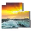 paintings with sea - version: 5 pannelli 102x93cm