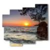 cuadros atardeceres en croacia - version: 5 pannelli 106x98cm