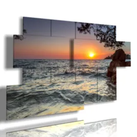 peintures de couchers de soleil en Croatie