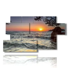 Gemälde Sonnenuntergänge