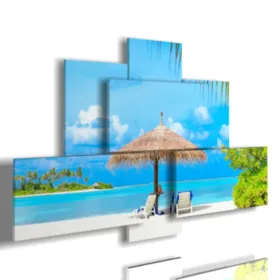 Modern paintings with a sea theme from the Maldives