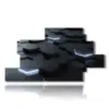 contemporary abstract paintings hexagon - version: 12 pannelli 220x119cm