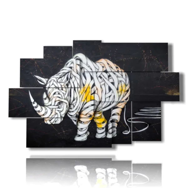 cuadros abstractos de animales