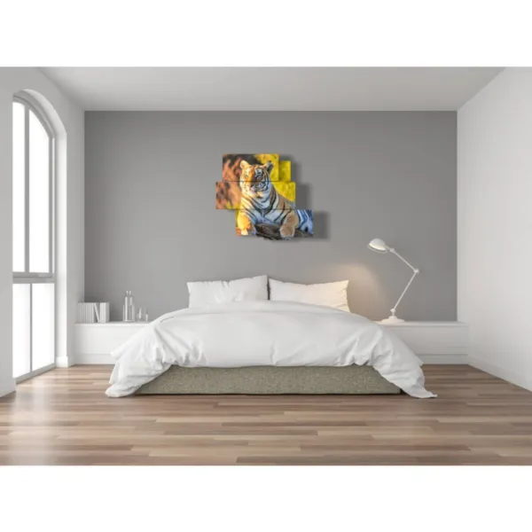 Peintures de tigres en portrait