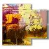 tableau avec des peintures modernes abstraites pour votre fantaisie - version: 4 pannelli 91x85cm