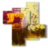painting with abstract modern paintings for your fantasy - version: 4 pannelli 94x98cm