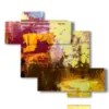 painting with abstract modern paintings for your fantasy - version: 6 pannelli 127x110cm