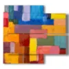 bunte geometrische bilder - version: 4 pannelli 91x85cm