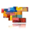 tableaux geometriques colores - version: 7 pannelli 172x103cm