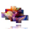 abstrakte blumen bilder drucke - version: 6 pannelli 146x94cm