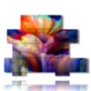 abstrakte blumen bilder drucke - version: 10 pannelli 171x127cm