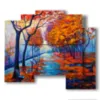 pictures of paintings trees - version: 5 pannelli 89x77cm