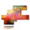 modern panel paintings with color vapors - version: 8 pannelli 171x119cm