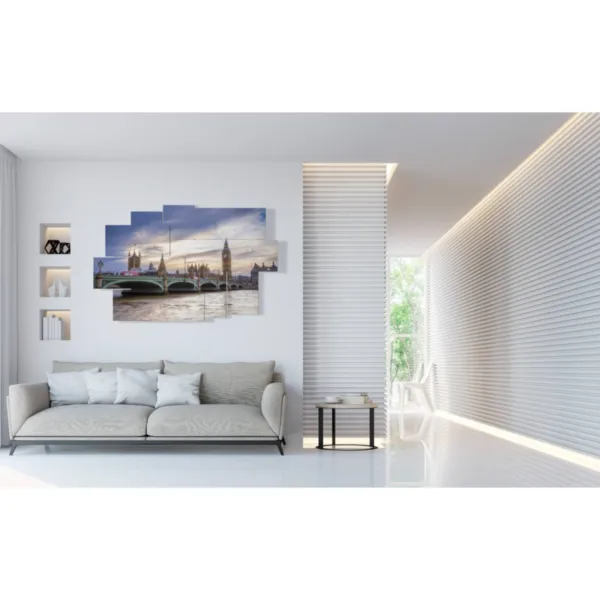 Modern paintings of London skyscrapers