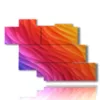 modern colorful paintings in waves - version: 7 pannelli 150x102cm