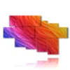 modern colorful paintings in waves - version: 7 pannelli 173x106cm