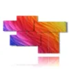 modern colorful paintings in waves - version: 7 pannelli 175x105cm