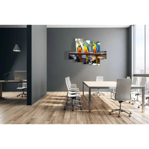 Peintures avec des oiseaux décoratifs