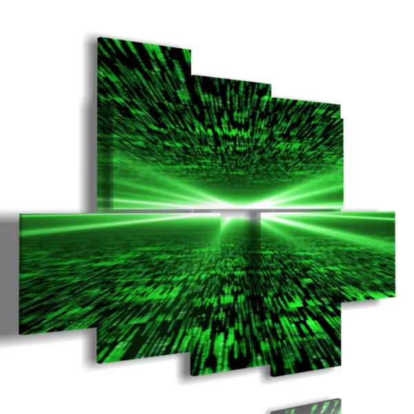 tableaux psychédéliques verts