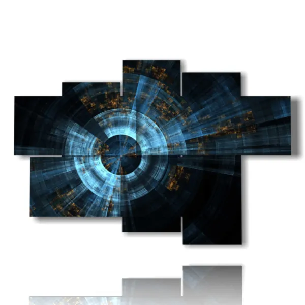 tableaux modernes bleus