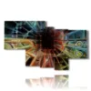 sale of colored abstract paintings - version: 7 pannelli 171x102cm