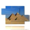 paintings egypt with its pyramids - version: 5 pannelli 128x85cm