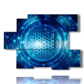 Moderne blaue Bilder