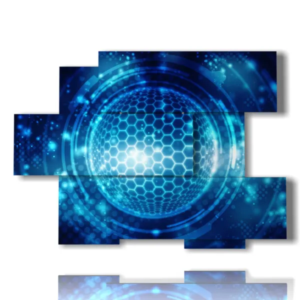 cuadros modernos azules