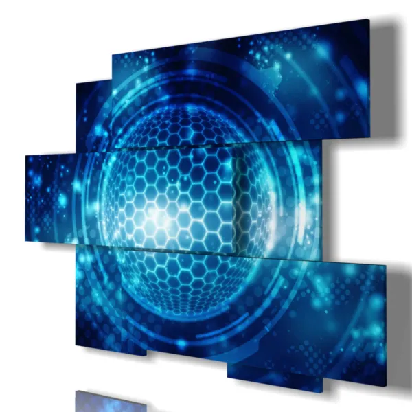 cuadros modernos decorativos en azul