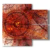 tableaux modernes avec rouge antique - version: 4 pannelli 91x85cm