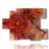 quadri moderni con rosso antico - version: 6 pannelli 129x94cm