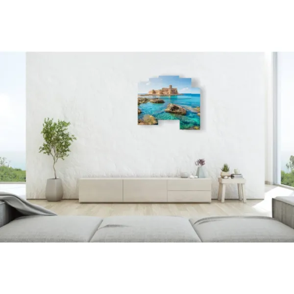 Paintings with photographs of Italian cities