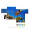 coral reef fish paintings - version: 7 pannelli 175x105cm