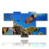 coral reef fish paintings - version: 7 pannelli 176x102cm