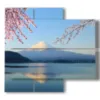 photo paintings mountain mount fuji - version: 4 pannelli 91x85cm