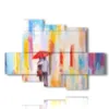 cuadros de cuadros abstractos modernos de paraguas - version: 6 pannelli 135x96cm