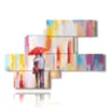 pictures of modern abstract umbrella paintings - version: 8 pannelli 171x119cm