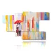 pictures of modern abstract umbrella paintings - version: 7 pannelli 172x103cm