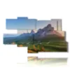 paintings with mountains passo di giau - version: 9 pannelli 180x103cm