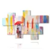 pictures of modern abstract umbrella paintings - version: 7 pannelli 175x113cm