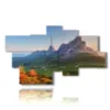 tableaux avec montagnes passo di giau - version: 8 pannelli 184x108cm