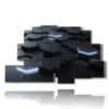 contemporary abstract paintings hexagon - version: 9 pannelli 173x103cm
