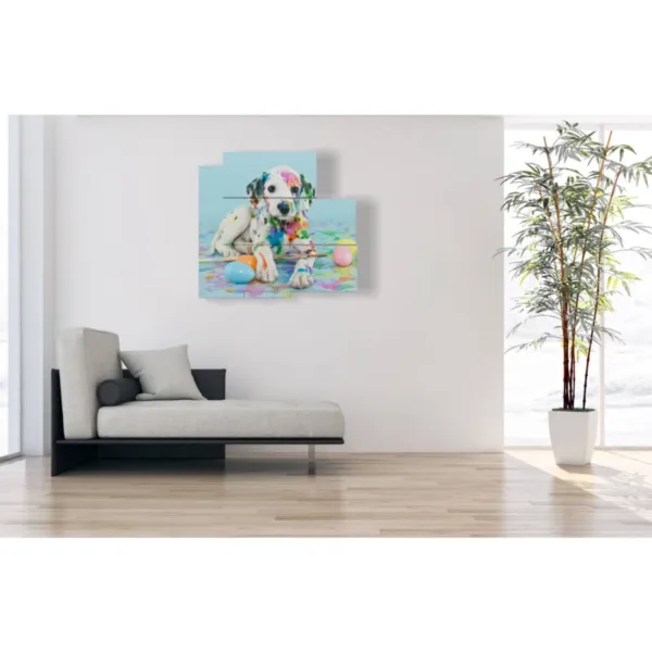 tableau chien couleur