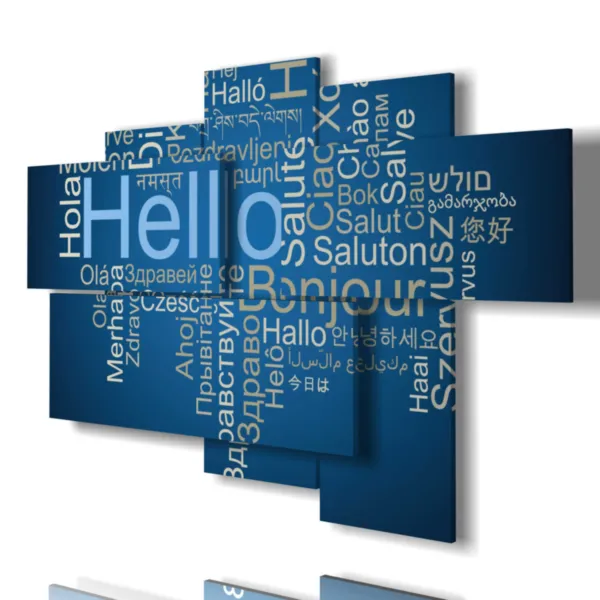 impressions avec des inscriptions