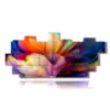 abstrakte blumen bilder drucke - version: 15 pannelli 250x112cm